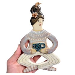 Kaffestund - keramik dame vgophng - Majse