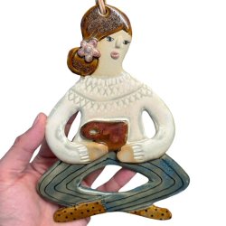 Kaffestund - keramik dame vgophng - Juliane