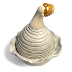 Ballerina dame - keramik krukke med lg