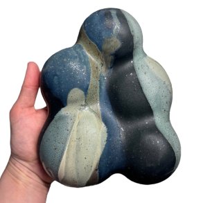 Lille Bubbles - keramik relief - Nattehimmel