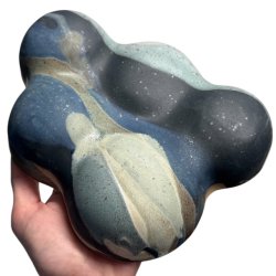 Lille Bubbles - keramik relief - Nattehimmel