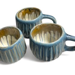 Hyggekop - keramik kop - petrol