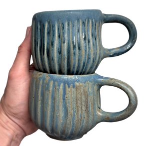 Hyggekop - keramik kop - petrol