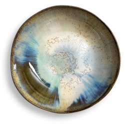 Keramikskl  - gr med pasteller