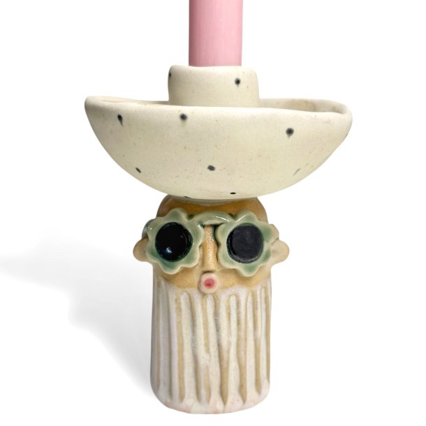 Lysestage - REKRUT No. 122 - keramik figur 