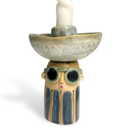 Lysestage - REKRUT No. 123 - keramik figur 