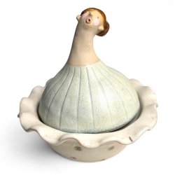 Marguerite dame - keramikkrukke med lg 