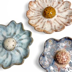 Blomst- Keramik vgophng - Rosa 18