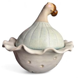 Marguerite dame - keramikkrukke med lg 