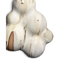 Bubbles - keramik relief - Gylden creme