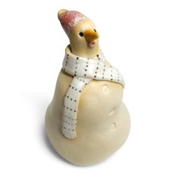 Snemand - keramik figur - Rosa