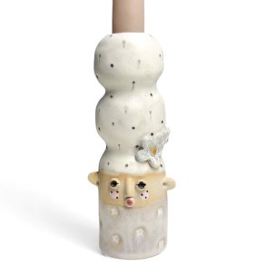 Rekrut lysestage med hjt hr - prik