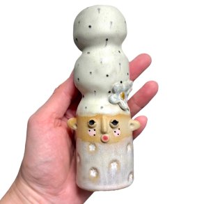 Rekrut lysestage med hjt hr - prik