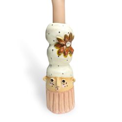 Rekrut lysestage med hjt hr - prik