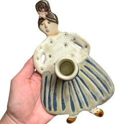 Kvinden med lyset - lysestage - Mathilde