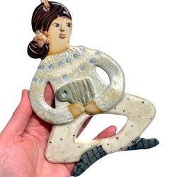 Hyggestund - keramik dame v�goph�ng - Michelle