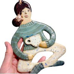 Hyggestund - keramik dame vgophng - Rikke