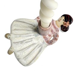 Kvinden med lyset - lysestage - Karoline