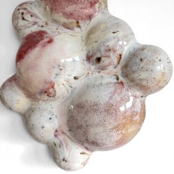 Bubbles - Keramik relief - Rosa nuancer