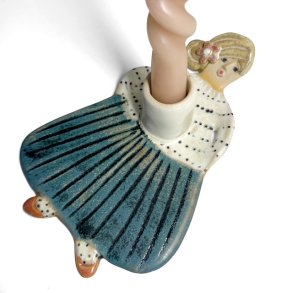 Kvinden med lyset - lysestage - Malene