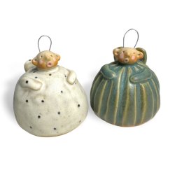 Kugleengel med hjt hr - lille - grn