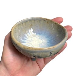 Tre-benet keramik skl - Grbl blomst