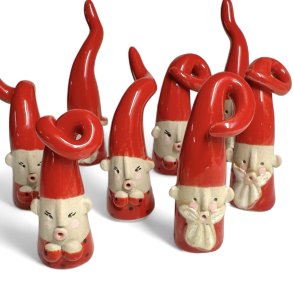 Lang nisse - keramik julepynt