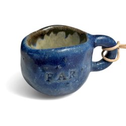 Mini keramikkop - Julepynt - Far