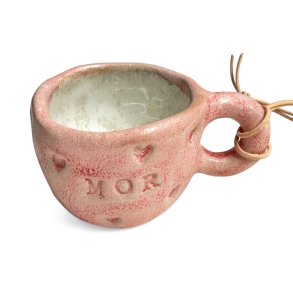 Mini keramikkop - Julepynt - Mor
