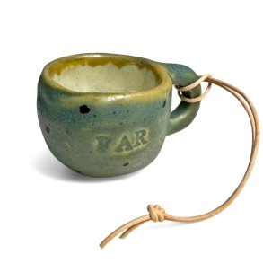 Mini keramikkop - Julepynt - Far