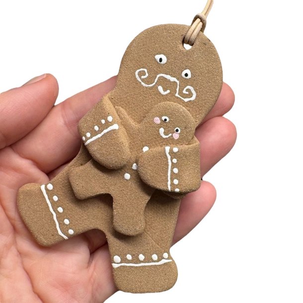 Brunkage far-barn keramik ophng