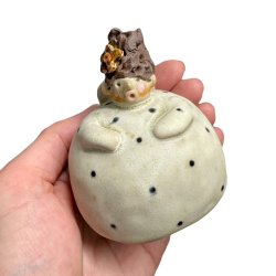 Kugleengel med hjt hr - lille - prik