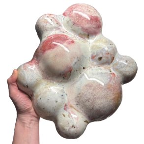 Bubbles - Keramik relief - Rosa nuancer