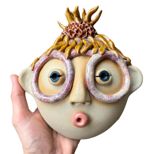 Hrtottet brilledame  - keramik vgophng