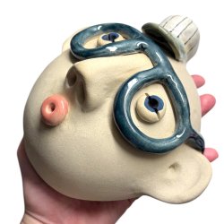 Hat og briller - keramik vgophng - Viktor