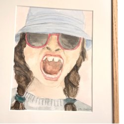 "Wild one" - Original akvarel i eg - 30x40cm