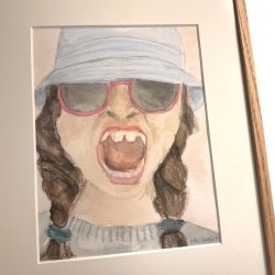 "Wild one" - Original akvarel i eg - 30x40cm