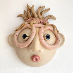 Hottentot brilledame  - keramik v�goph�ng - Blondine