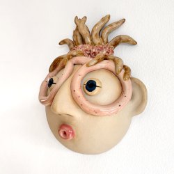 Hottentot brilledame  - keramik v�goph�ng - Blondine