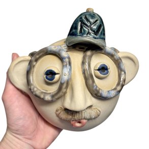 Hat og briller - keramik v�goph�ng - Otto