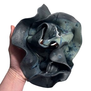 Stoflighed - Keramik relief - bl� #6