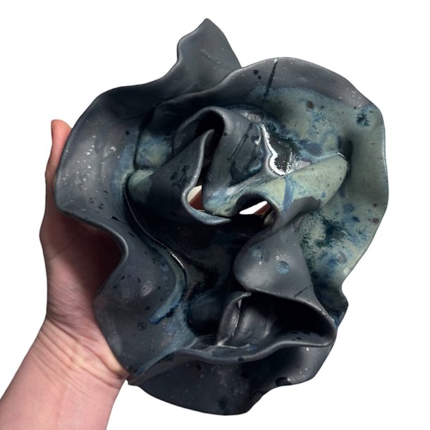 Stoflighed - Keramik relief - bl� #6