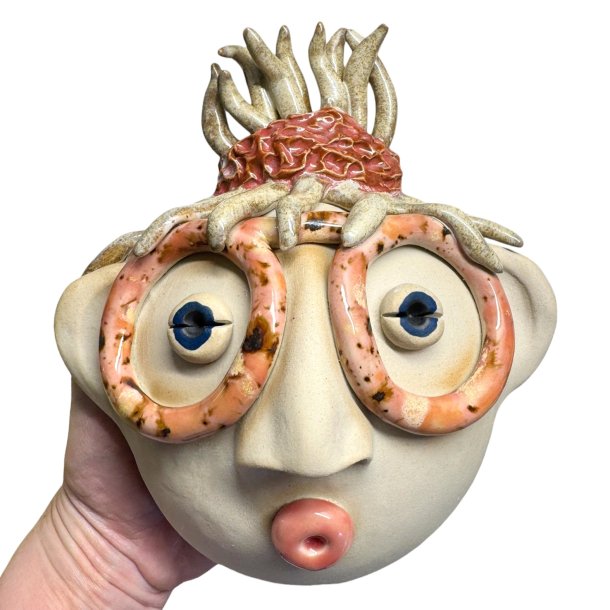 Hottentot brilledame  - keramik v�goph�ng - Blond