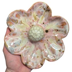 Blomst - Keramik v�goph�ng -  Pink �18