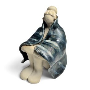 Hyggestund - keramik figur - bl�