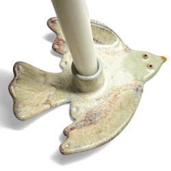 Flyv fugl - keramik lysestage - Pastel