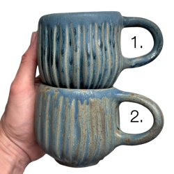 Hyggekop - keramik kop - petrol